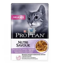 PRO PLAN FELINE ADULT DELICATE PAVO 26x85 g SALSA Comida para Gatos
