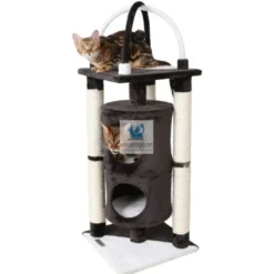 RASCADOR ARBOL ONYX NEGRO/BLANCO 107 cm Juguetes para gatos