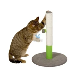 RASCADOR COLUMNA DOS COLORES 37x37x50 cm Juguete para Gatos
