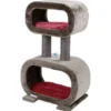 RASCADOR TREE RUBIN GRIS Y ROJO 94x58x29 cm Juguete para Gatos