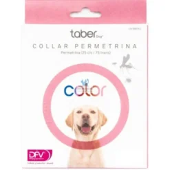 TABERDOG COLLAR PERMETRINA ROSA Collar Antiparasitario para Perros