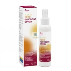 V-SKIN SEBO GLUCOZINC SPRAY 125 ml Seborrea en perros y gatos