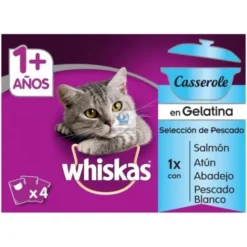 WHISKAS CASSEROLE ADULT 1+ 4 x (12x85 g) Comida para Gatos